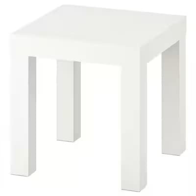 IKEA LACK Mesa auxiliar, blanco 35x35 cm