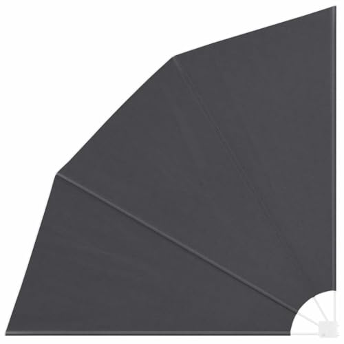 vidaXL Pantalla de Privacidad Negra de para Exterior, 210 cm, con Estructura de Acero Resistente a UV y Revestimiento en Polvo. Diseño Plegable Ideal para Balcón, Jardín y Terraza. Divisor de Espaci