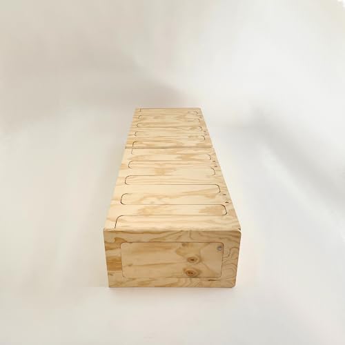 plykit Kit camper Montgó con cama extraible y almacenaje, en madera contrachapada de pino (200x65x36 cm)
