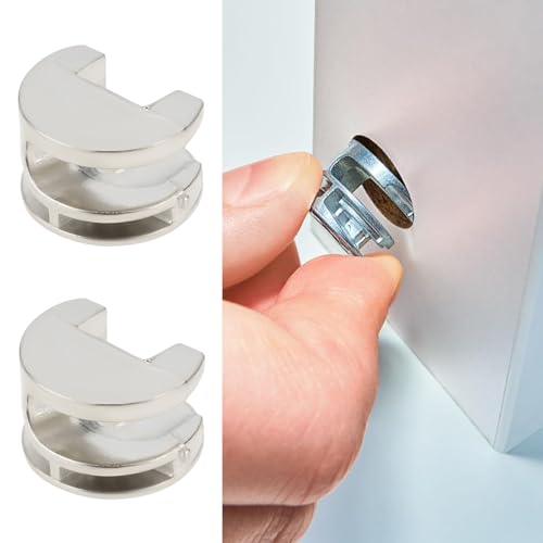 Create idea 20 Piezas de Tornillos de Leva para Muebles 110630 Tuercas de Seguridad de Leva Excéntricas 14,3 * 9,3 Mm Tornillos de Repuesto Compatible con IKEA Muebles Plateados