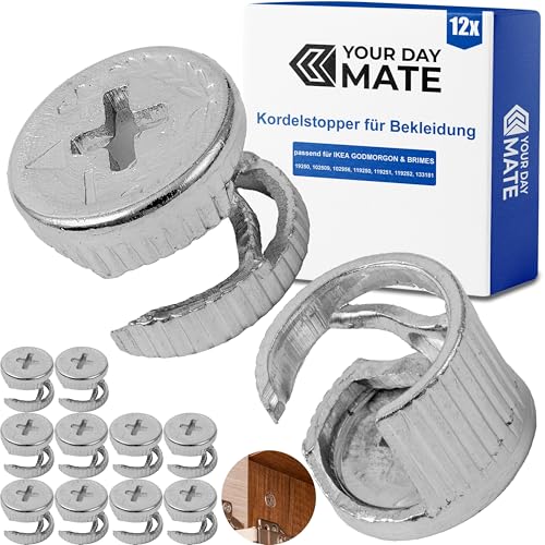 Tuerca conectora de mueble, 12 piezas, 14 x 11 mm, compatible con GODMORGON y BRIMES de IKEA, recambio para 19250, 102509, 102956, 119250, 119251, 119252, 133181